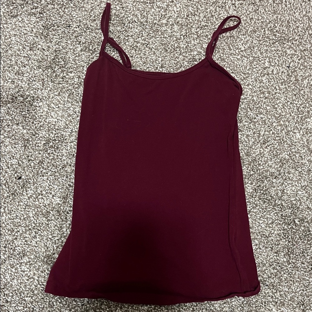 SO Burgundy Camisole with Spaghetti Straps
